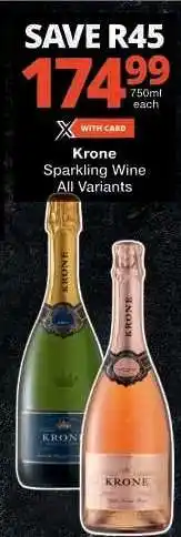 Checkers Krone Sparkling Wine offer