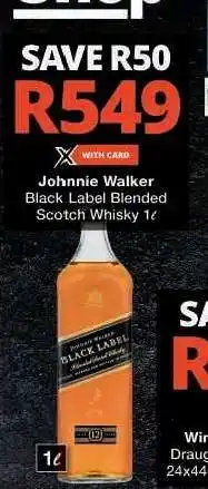 Checkers Johnnie Walker Black Label Blended Scotch Whisky 1ℓ offer
