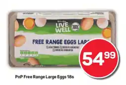 Pick n Pay PnP Free Range Large Eggs 18s offer