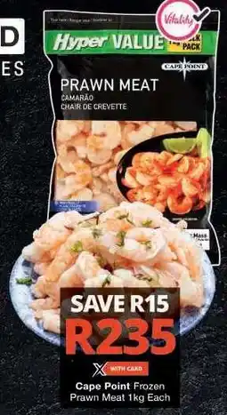 Checkers Cape Point Frozen Prawn Meat 1kg offer