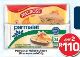 Pick n Pay Parmalat or Melrose Cheese Slices Assorted 400g offer