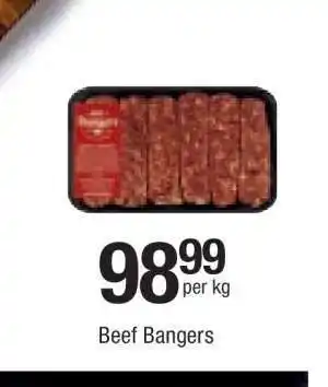 Checkers BEEF BANGERS offer