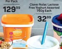 Pick n Pay Clover Nolac Lactose Free Yoghurt Assorted 750g Each offer
