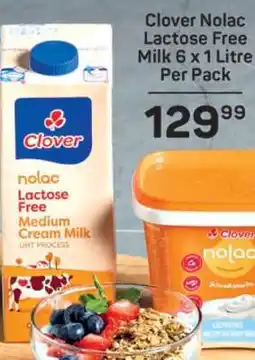Pick n Pay Clover Nolac Lactose Free Milk 6 x 1 Litre Per Pack offer