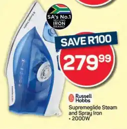 Pick n Pay Russell Hobbs Supremeglide Steam and Spray Iron offer
