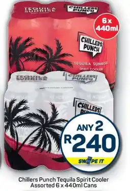 Pick n Pay Chillers Punch Tequila Spirit Cooler Assorted 6 x 440ml Cans offer