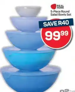 Pick n Pay 5-Piece Round Salad Bowls Set offer