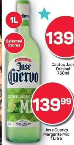 Pick n Pay Jose Cuervo Margarita Mix 1 Litre offer