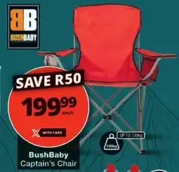 Checkers BushBaby Captain's Chair offer