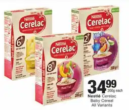 Checkers Nestlé Cerelac Baby Cereal All Variants offer