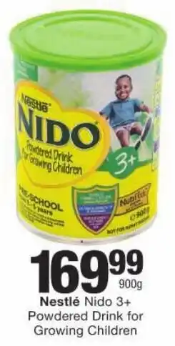 Checkers Nestlé Nido 3+ Powdered Drink for Growing Children offer