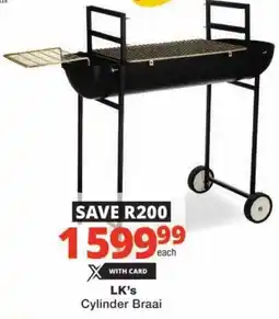 Checkers LK's Cylinder Braai offer