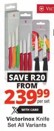 Checkers Victorinox Knife Set All Variants offer