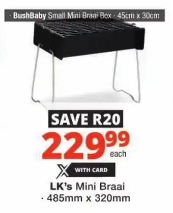 Checkers LK's Mini Braai offer