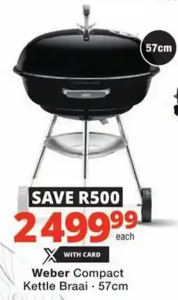Checkers Weber Compact Kettle Braai offer
