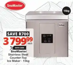 Checkers SnoMaster Stainless Steel Counter-Top Ice Maker offer