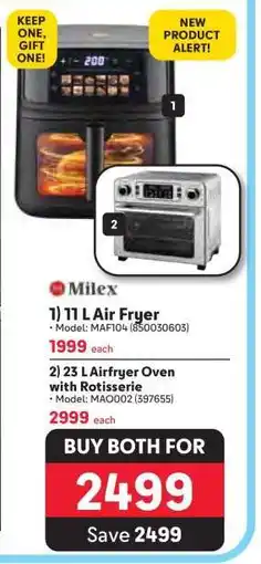 Makro Milex 11 L Air Fryer offer