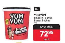 Makro YUM YUM Smooth Peanut Butter Bucket offer