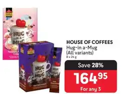Makro HOUSE OF COFFEES Hug-in a-Mug (All variants) offer