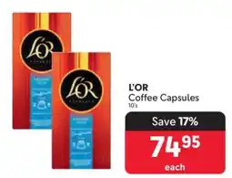 Makro L'OR Coffee Capsules offer