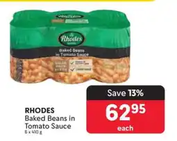 Makro Rhodes Baked Beans in Tomato Sauce offer