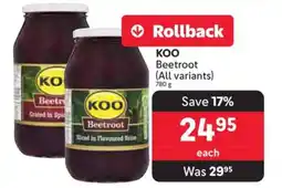 Makro KOO Beetroot (All variants) offer