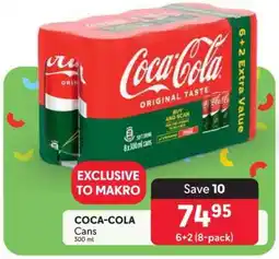 Makro COCA-COLA Cans offer