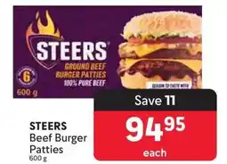 Makro Steers Beef Burger Patties offer