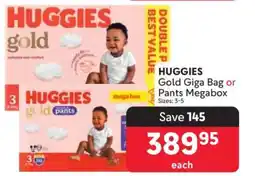 Makro HUGGIES Gold Giga Bag or Pants Megabox offer