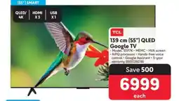 Makro TCL 139 cm (55) QLED Google TV offer