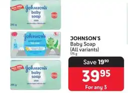 Makro JOHNSON'S Baby Soap (All variants) offer