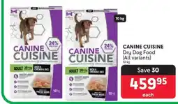 Makro CANINE CUISINE Dry Dog Food (All variants) offer