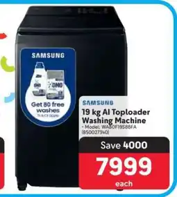 Makro Samsung 19 kg AI Toploader Washing Machine offer