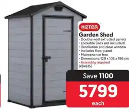 Makro Keter Garden Shed offer