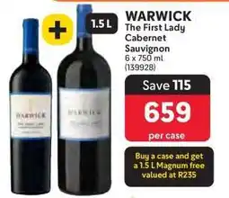Makro WARWICK The First Lady Cabernet Sauvignon offer