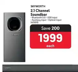 Makro Skyworth 2.1 Channel Soundbar offer