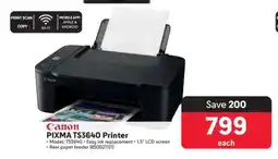 Makro Canon Pixma TS3640 Printer offer