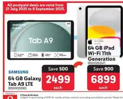 Makro 64 GB Galaxy Tab A9 LTE offer