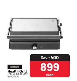 Makro Eiger Health Grill offer
