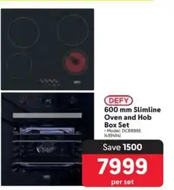 Makro DEFY 600 mm Slimline Oven and Hob Box Set offer