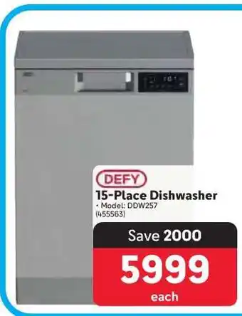 Makro Defy 15-Place Dishwasher offer
