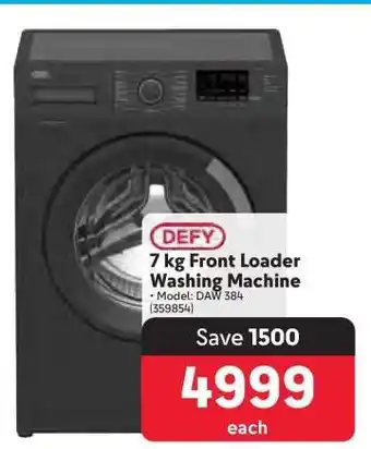 Makro DEFY 7 kg Front Loader Washing Machine offer