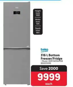 Makro 316 L Bottom Freezer/Fridge offer