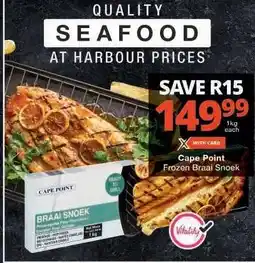 Checkers Cape Point Frozen Braai Snoek offer