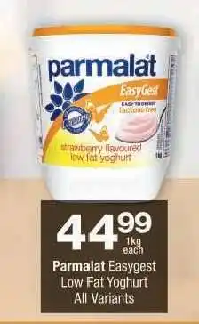 Checkers Parmalat EasyGest Low Fat Yoghurt offer
