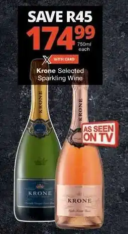 Checkers Krone Selected Sparkling Wine offer