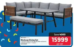 Makro Warburg Dining Set offer