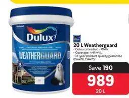 Makro Dulux Weatherguard 20 L offer