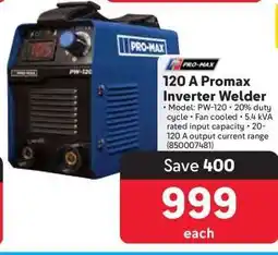 Makro 120 A Promax Inverter Welder offer