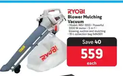 Makro RYOBI Blower Mulching Vacuum offer